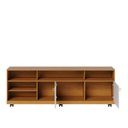 Ver imagem 4 de Rack para TV até 75 Polegadas 180cm 2 Portas com Rodízios Lima