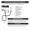 Ver imagem 6 de Ducha Higiênica Completa Quadrado Preto Fosco Black Edition