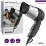 Secador De Cabelo Modelo Viagem Preto E Prata 1200W Bivolt - 6