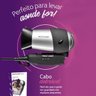 Secador De Cabelo Modelo Viagem Preto E Prata 1200W Bivolt - 5