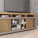 Ver imagem 3 de Rack Bancada para Tv 70 Polegadas Aegon Caemmun Buriti / Fendi