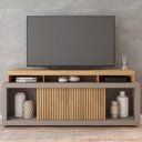 Ver imagem 2 de Rack Bancada para Tv 70 Polegadas Aegon Caemmun Buriti / Fendi