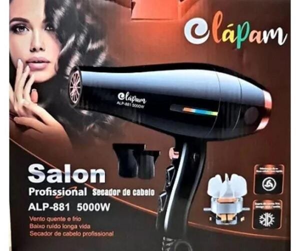 Secador De Cabelo Profissional 5000w Bivolt Rápido E Leve