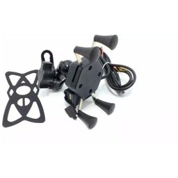 Suporte Para Moto Com Garra Suporte X Portátil Usb Universal - 2 Suporte Para Moto Com Garra Suporte X Portátil Usb Universal - 2