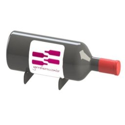 Suporte Parede para 1 Garrafa de Vinho (Kit 5 Unid) 1G-Basic - 2