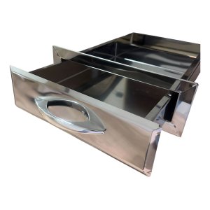 Gaveta Aço Inox Completa para Churrasqueiras Gaveta Cinzeiro