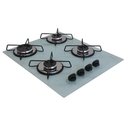 Ver imagem 2 de Cooktop Gás 4 Bocas Ultra Chama 127/220 Branco