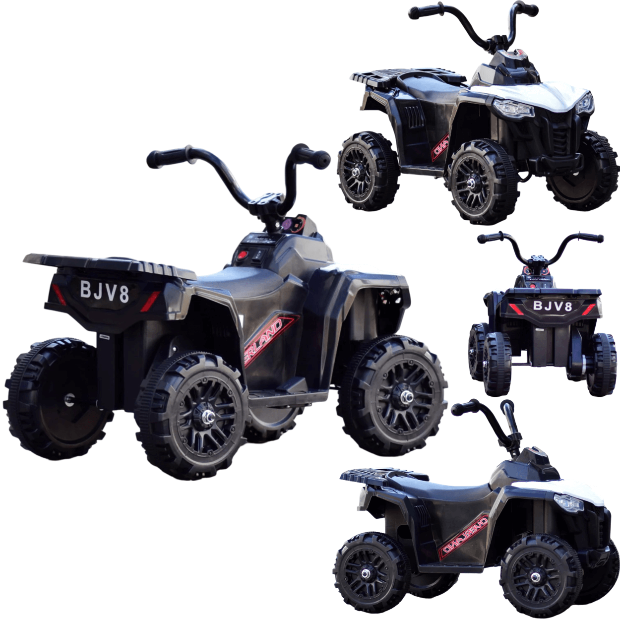 Quadriciclo Eletrico Shiny Toys Mini Atv Overland 6v Branco - 2