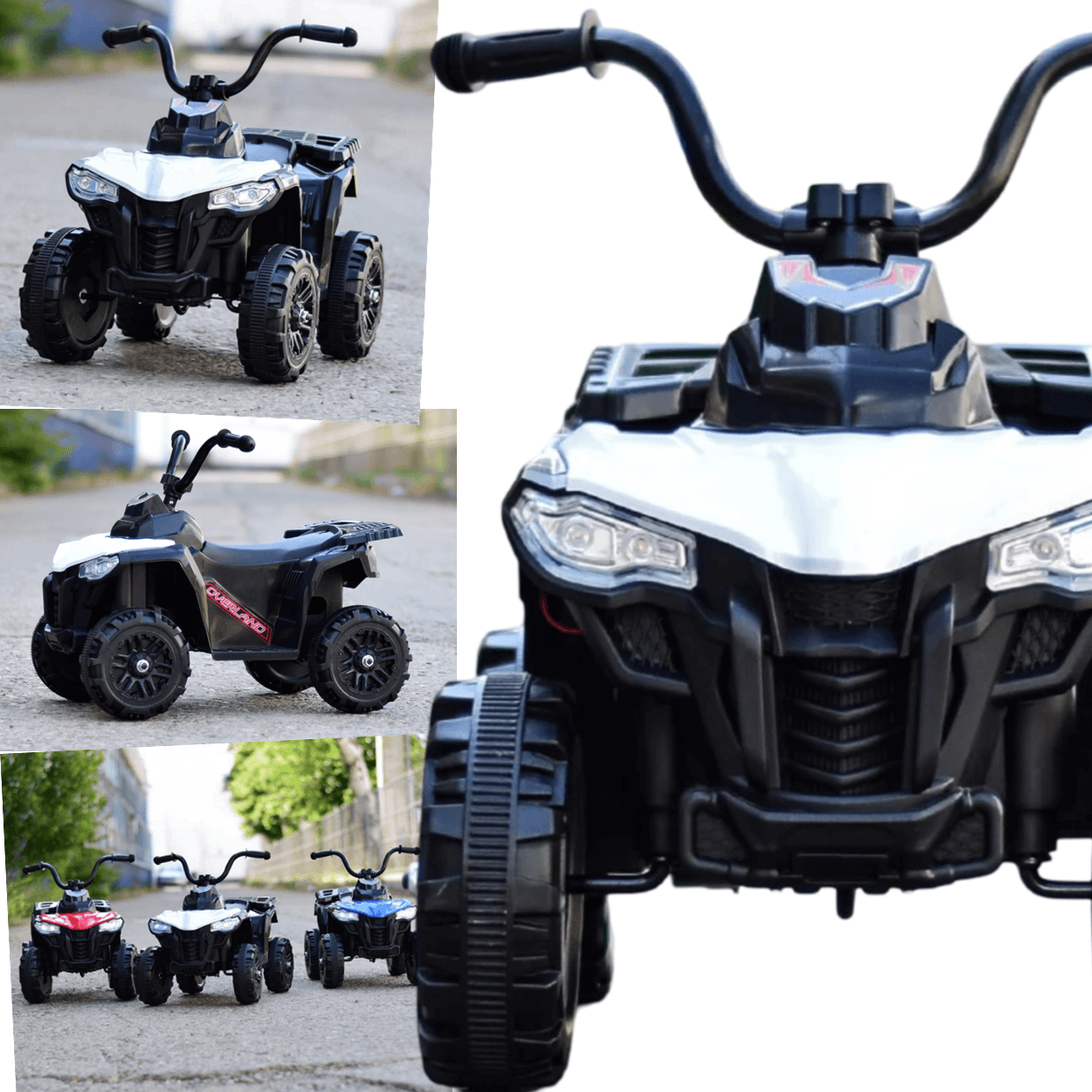 Quadriciclo Eletrico Shiny Toys Mini Atv Overland 6v Branco - 4