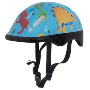 Capacete Infantil Ciclismo Criança Dinossauro Azul Mitsu