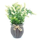 Ver imagem 1 de Arranjo De Lavanda Com Vaso De Cerâmica 22 Cm