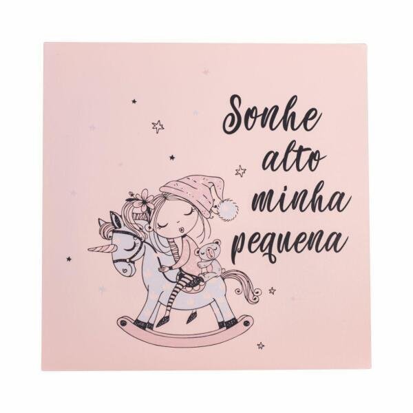 Plaqueta Tag Decorativa Infantil 18X18 Cm Ti0001 - 1