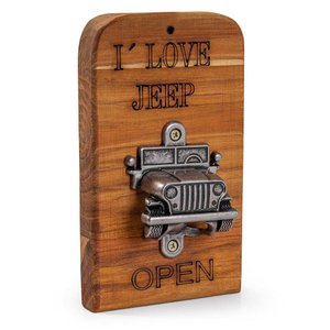 Abridor de Garrafa Jeep 17 Cm Tecawood