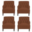 Ver imagem 1 de Kit 04 Poltronas Genesis Marrom