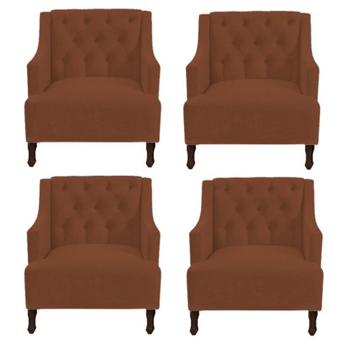 Kit 04 Poltronas Genesis Marrom