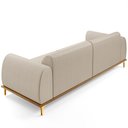 Ver imagem 7 de Sofá 03 Lugares Para Sala de Estar Kiev 210 cm D02 Linho Bege C-107 - Lyam Decor