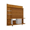 Ver imagem 4 de Home para TV Taurus 47 160cm MDF MDP Naturalle e Off White Bechara Móveis
