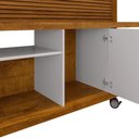 Ver imagem 7 de Home para TV Taurus 47 160cm MDF MDP Naturalle e Off White Bechara Móveis