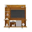Ver imagem 3 de Home para TV Taurus 47 160cm MDF MDP Naturalle e Off White Bechara Móveis