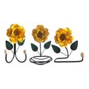 Ver imagem 1 de Kit 3 Peças para Banheiro com Flores em Ferro:amarelo