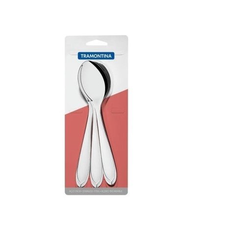 Conjunto De Colheres De Mesa Laguna Inox Tramontina 3 Peças