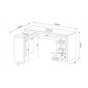 Ver imagem 2 de Escrivaninha/Mesa Escritório de Canto Multimóveis VCR25011 Amêndoa