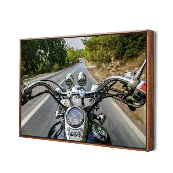 Quadro Música Fire Canvas 90X60Cm Slim Amadeirada L003 - 1