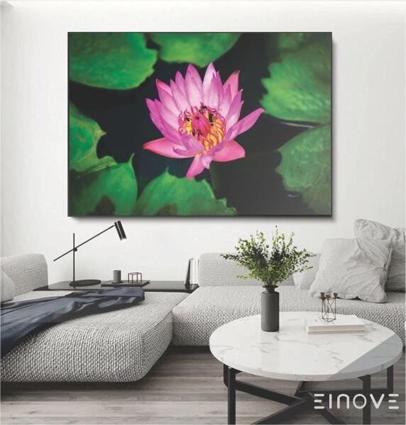 Quadro Canvas Floral Levian S. 60X40Cm Slim Preta H011 - 2