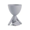 Ver imagem 1 de Vaso Bob Poliresina:Perninha de Índio/Cinza