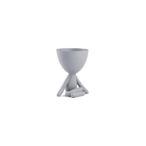 Vaso Bob Poliresina:Perninha de Índio/Cinza