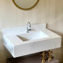 Ver imagem 1 de BANCADA EM PORCELANATO COM CUBA ESCULPIDA 80X48