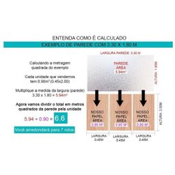 Kit 6 Papel De Parede Canjiquinha Tijolinho Rolo Vinil - 5