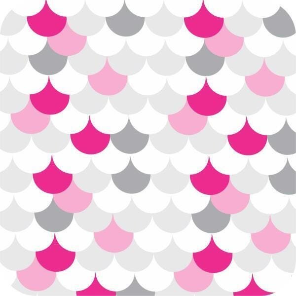 Papel De Parede Mosaico Geométrico Escamas Kit 02 Rolos A461 - 1