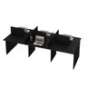 Mesa Escritório Plataforma 6 Lugares 2,70x1,20 Preto Inteira! - 4