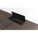 Ver imagem 7 de Mesa Escritório Plataforma 6 Lugares 2,70x1,20 Preto Inteira!