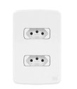 Ver imagem 1 de Placa 4x2 com 2 Tomadas 10A Composé Branco – Weg