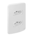 Ver imagem 2 de Placa 4x2 com 2 Tomadas 10A Composé Branco – Weg