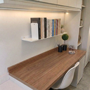 Ver imagem 1 de 2 Aparadores para Livros Suporte Separador Bibliocanto + Prateleira Suspensa Multiuso 60cm Branco