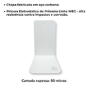 Ver mais imagens de 2 Aparadores para Livros Suporte Separador Bibliocanto + Prateleira Suspensa Multiuso 60cm Branco
