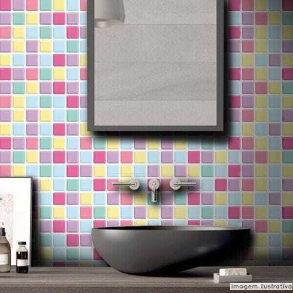 Papel de Parede Pastilha para Cozinha 3D Mix Candy - 58x300cm - 3