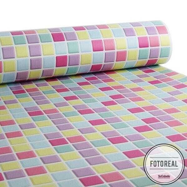 Papel de Parede Pastilha para Cozinha 3D Mix Candy - 58x300cm - 2