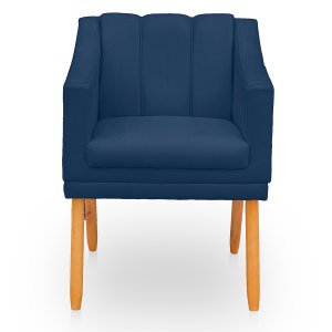 Poltrona Cadeira para Sala Confortável e Moderna Mila Suede