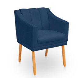 Poltrona Cadeira para Sala Confortável e Moderna Mila Suede - 5