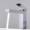 Ver imagem 3 de Torneira Banheiro Bica Alta Quadrada Cromado:cromado