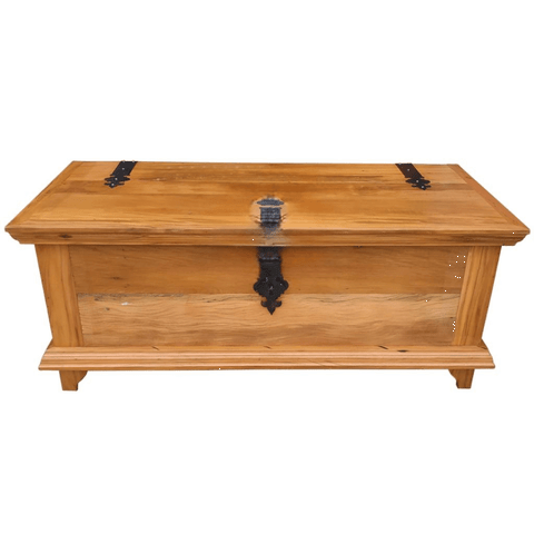 Baú em Madeira de Demolição 120x50cm Sudeste Rústico