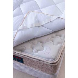 Pillow Top Toque de Plumas Solteiro Branco Niazitex 02000757bcouni - 3