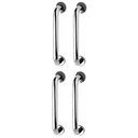 Ver imagem 1 de Alça de Apoio 30cm Kit 4 Unidades Barra Inox Idoso Cadeirante Suporte Banheiro Box Acessibilidade Es