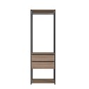Ver imagem 4 de Guarda Roupa Closet Crpro-CLO001 2 Gavetas 1 Prateleira MDP 60cm Preto Multimóveis