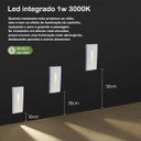 Ver imagem 4 de Balizador Friso Parede Interno Embutido Led 3000k Bet48