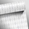 Papel de Parede Losango Clear Cinza Mix - 58x300cm - 3